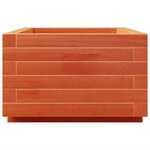 vidaXL Jardinière cire marron 70x40x26 5 cm bois de pin massif