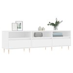 vidaXL Meuble TV blanc 150x30x44 5 cm bois d'ingénierie