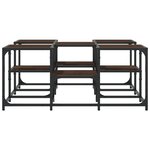 vidaXL Table basse chêne marron 91x91x40 cm bois d'ingénierie