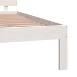vidaXL Cadre de lit sans matelas blanc bois massif de pin 200x200 cm