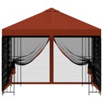 vidaXL Abri de jardin avec parois 3 x 3 m Terre cuite