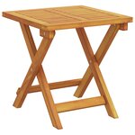 vidaXL Chaise Longue avec Coussin et Table en Bois d'Acacia Rouge