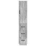 vidaXL Ensemble de Meubles 2 Pièces Sonoma gris 33 x 34 5 x 87 cm