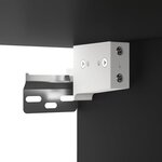 vidaXL Armoires murales 2 Pièces noir 102x30x20 cm bois d'ingénierie