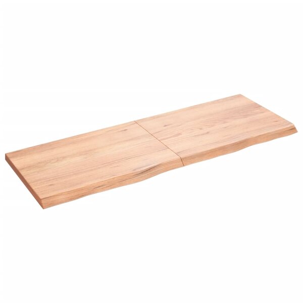 vidaXL Étagère murale marron clair bois chêne massif traité