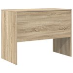 vidaXL Bureau d'écriture Chêne de Sonoma MDF avec placage 100 x 50 x 76 cm