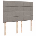 VidaXL Cadre de lit ottoman avec matelas taupe 140x200 cm tissu