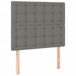 vidaXL Cadre de lit sans matelas gris foncé 120x200 cm tissu