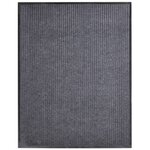 vidaXL Tapis d'entrée gris 117x220 cm PVC