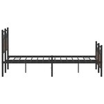 vidaXL Cadre de lit sans matelas chêne marron 140x200 cm