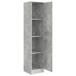 vidaXL Highboard Gris béton 35 x 39 x 168 cm Bois d'ingénierie