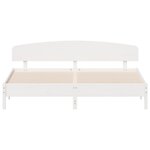 vidaXL Cadre de lit sans matelas blanc 180x200 cm bois massif de pin