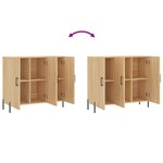 vidaXL Buffet chêne sonoma 90x34x80 cm bois d'ingénierie