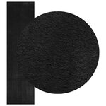 vidaXL Tapis doux à poils moyens et lavable HUARTE Noir 750 x 80 cm