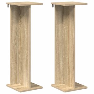 vidaXL Support de Plante 2 pièces Chêne Sonoma 25 x 25 5 x 80 5 cm