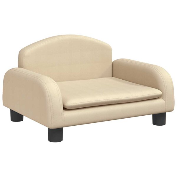 vidaXL Canapé pour enfants crème 50x40x30 cm tissu