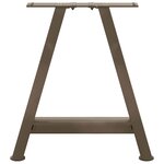 vidaXL Pieds de table basse en forme de A  2 pièces  38 x (42-43) cm  acier