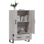 vidaXL Buffet haut sonoma gris 69 5x31x115 cm bois d'ingénierie