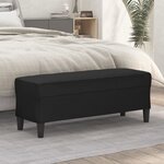 vidaXL Banc Noir 100x35x41 cm Similicuir