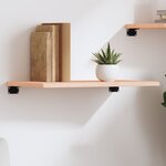 vidaXL Étagère murale 60x40x2 cm bois de chêne massif non traité