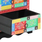 vidaXL Table de chevet Multicolore 40x35x45 cm en bois composite
