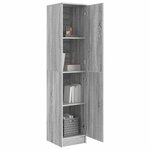 vidaXL Highboard Sonoma gris 35 x 39 x 168 cm Bois d'ingénierie
