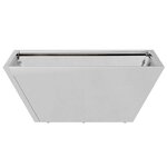 vidaXL Pot de jardin en forme de bol Argent 40 x 40 x 15 cm