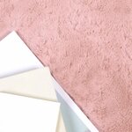 vidaXL Tapis en Fourrure Synthétique de Lapin Olite Rose 200 x 280 cm
