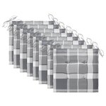 vidaXL Chaises pliables d'extérieur lot de 8 et coussins Bois d'acacia