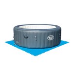 Bestway bâche de sol de piscine 9 pcs 50 x 50 cm bleu 14352