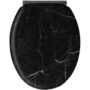Abattant marbre noir - mdf fsc