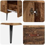 vidaXL Haut Armoire avec tiroir Bois Ancien 69 5 x 31 x 115 cm