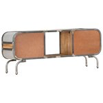 vidaXL Meuble TV 110x30x42 cm Bois massif de manguier