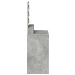 vidaXL Coiffeuse Gris béton 50 x 41 x 135 cm Bois d'ingénierie