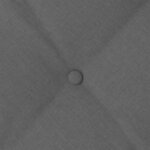 vidaXL Coussin de Dos Gris foncé 60 x 19 x 50 cm tissu