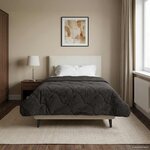 vidaXL Duvet d'hiver Matelassé Anthracite 135 x 200 cm