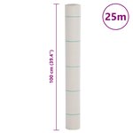vidaXL Membrane anti-mauvaises herbes blanc 1x25 m PP