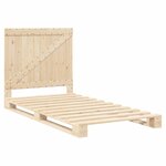 vidaXL Cadre de lit sans matelas avec tête de lit 100x200 cm