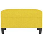 vidaXL Repose-pied Jaune clair 70x55x41 cm Tissu