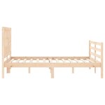 vidaXL Cadre de lit sans matelas bois massif