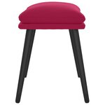 vidaXL Repose-pied Rouge bordeaux 45x29 5x35 cm Velours