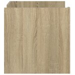 vidaXL Table basse chêne sonoma 80x50x50 cm bois d'ingénierie