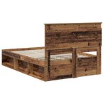 vidaXL Cadre de lit Bois ancien 120 x 190 cm Pin massif