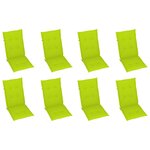 vidaXL Chaises pliables de jardin avec coussins lot de 8 Bois d'acacia