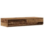 vidaXL Cadre de lit de rangement en vieux bois 75x190 cm