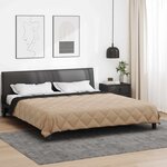 vidaXL Duvet complet toute l'année Noir et Taupe 200 x 200 cm