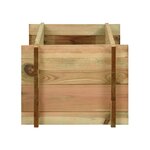 vidaXL Jardinière surélevée pour légumes Bois de pin imprégné 80 cm