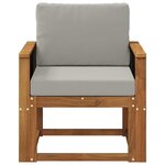vidaXL Sofa de milieu extérieur Bois d'Acacia Massif Naturel