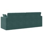vidaXL Canapé-lit Vert foncé 213 x 76 x 77 cm Velours