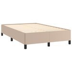 vidaXL Cadre de lit sans matelas cappuccino 120x200 cm similicuir